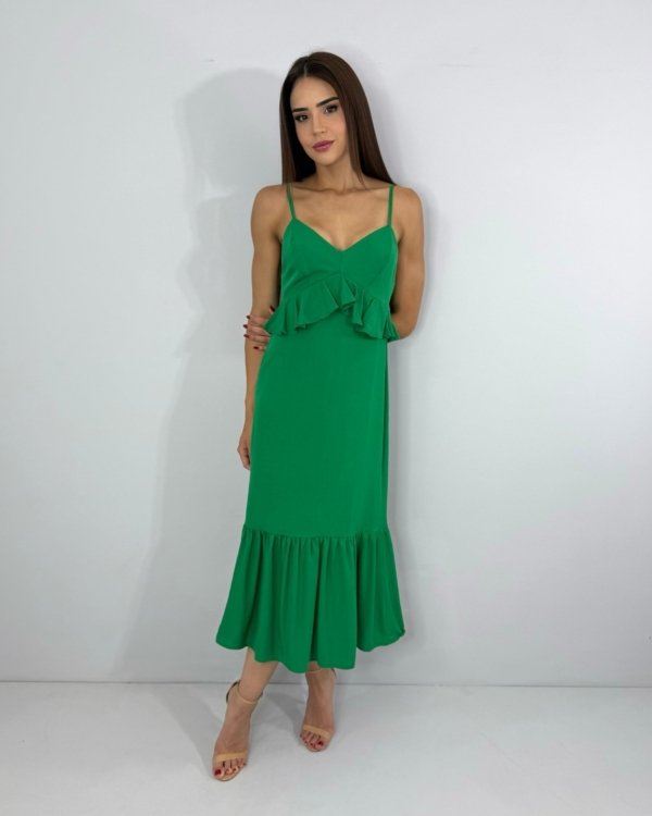 Vestido Maggie - Verde Bandeira