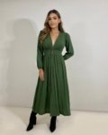 Vestido Clara – Verde Militar
