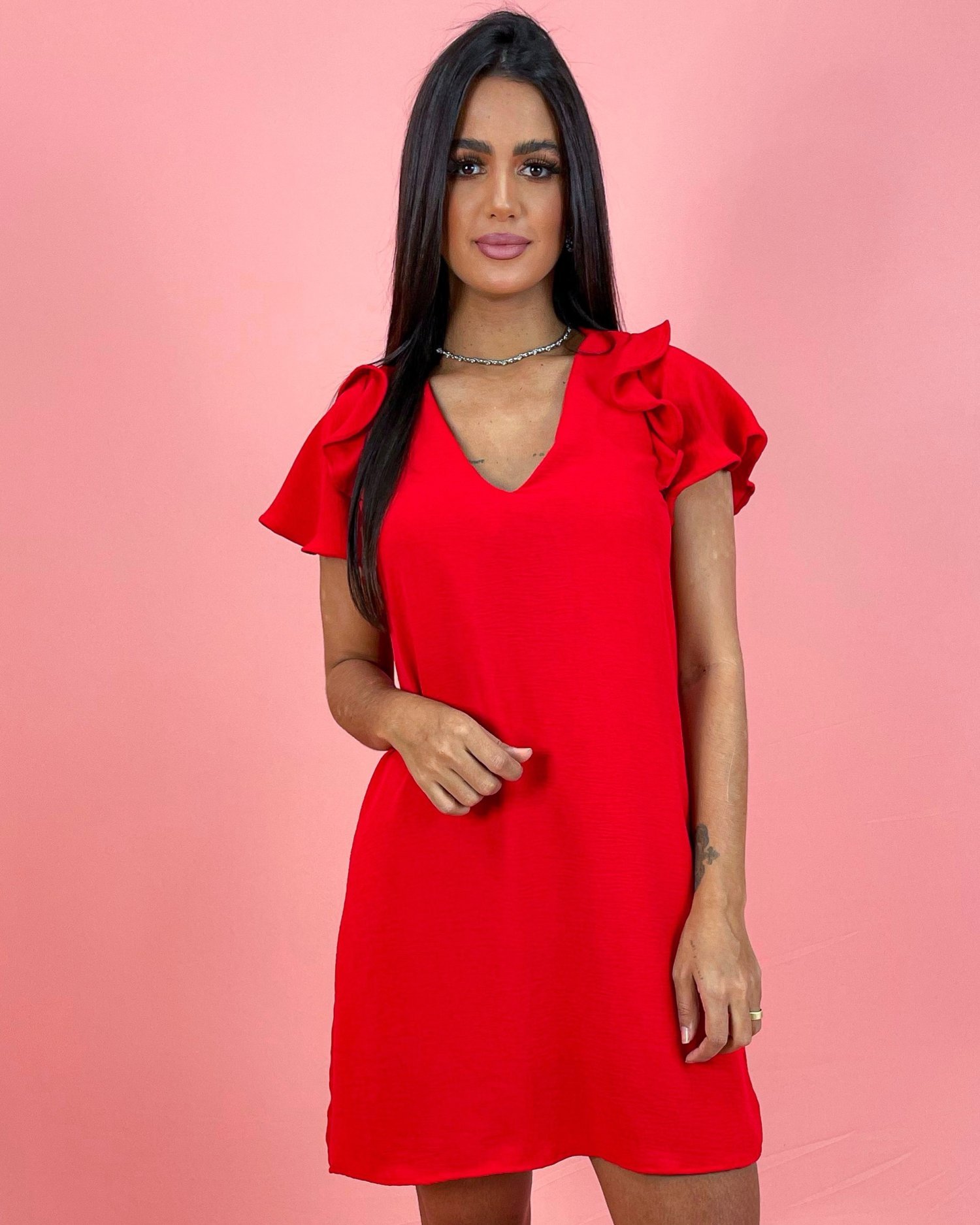 Vestido Lívia - Vermelho - Image 1