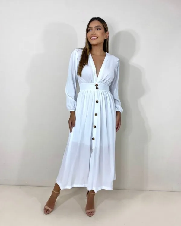 Vestido Clara - Branco