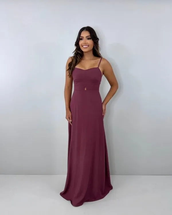 Vestido Lanna - Marrom