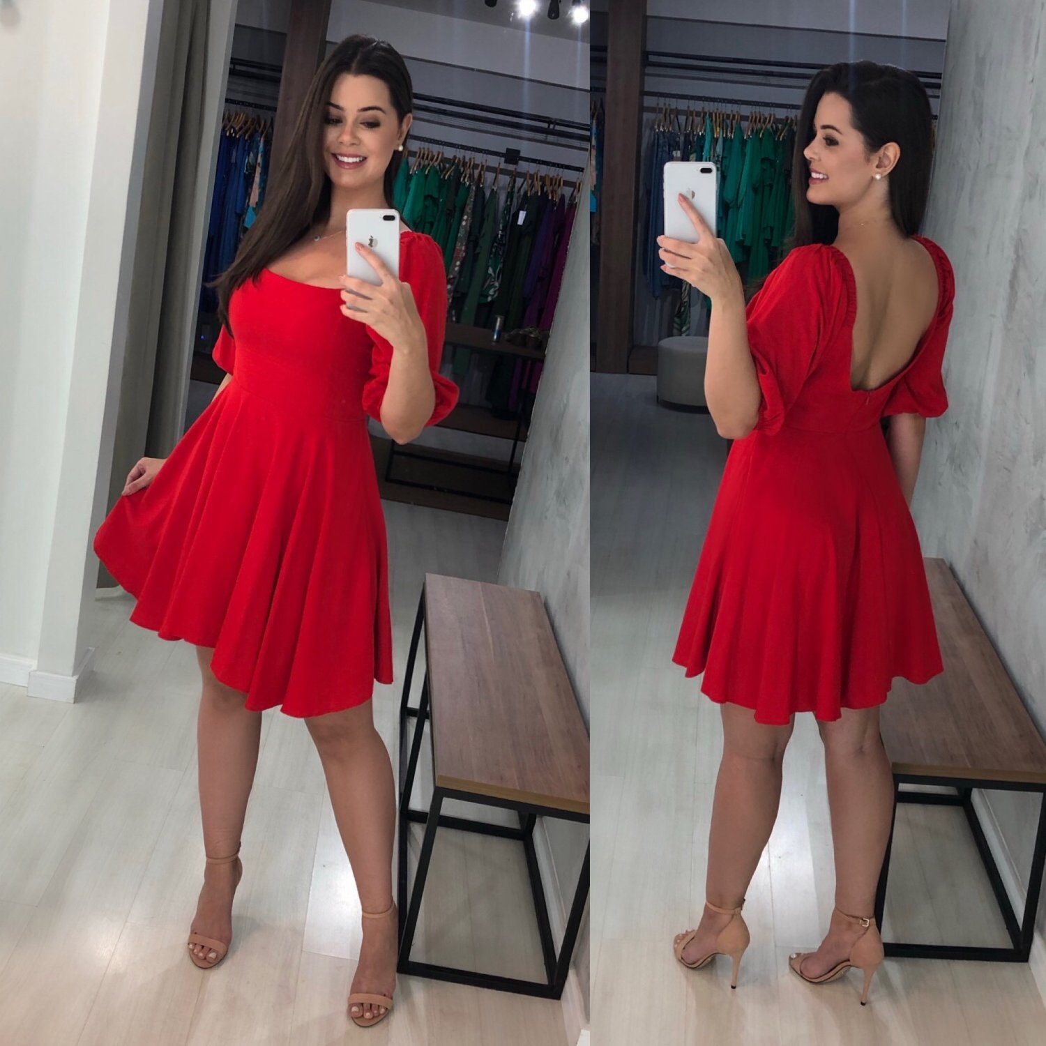 Vestido Anne - Vermelho - Image 2