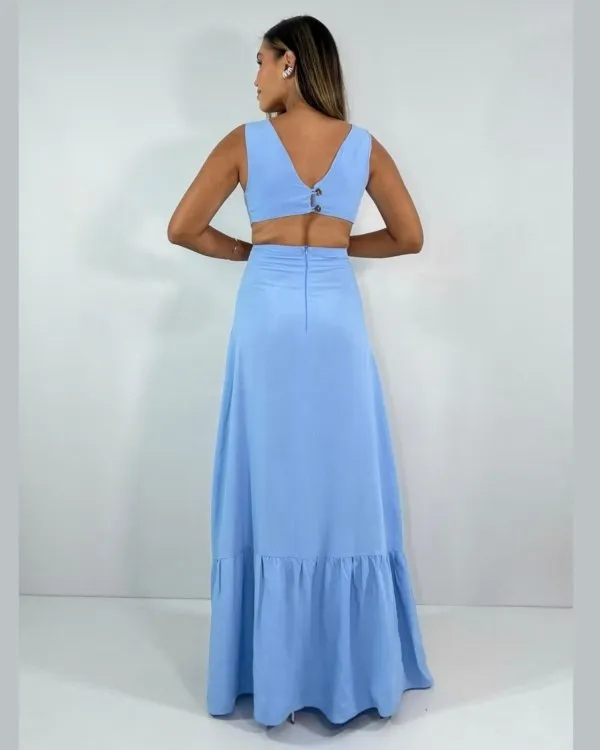 Vestido Miranda - Azul Serenity