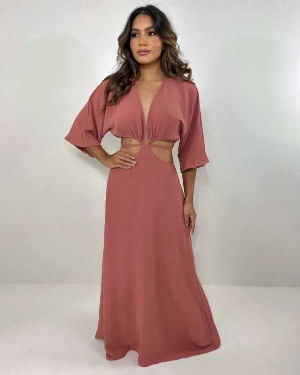 Vestido Cibele - Rosê