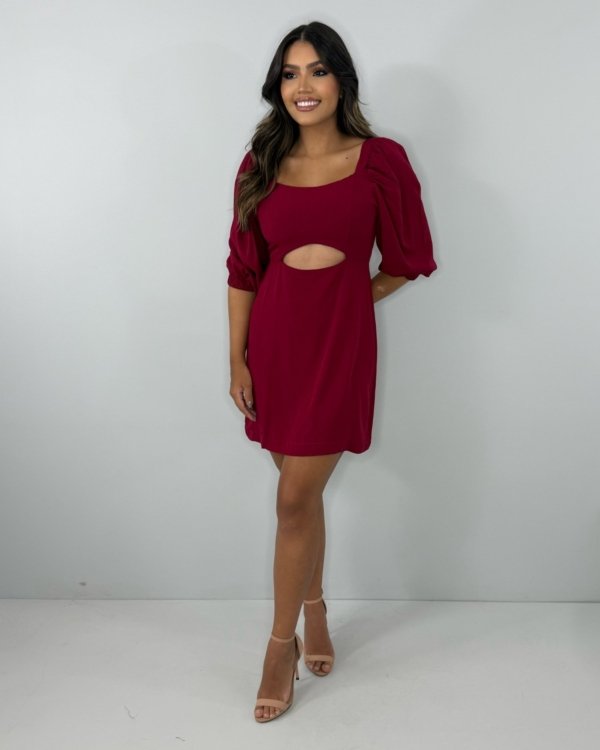 Vestido Yuna - Marsala