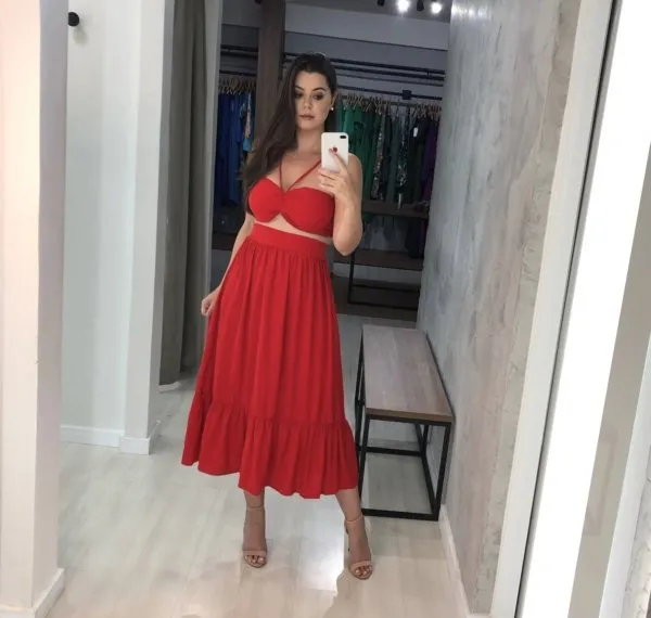 Conjunto Maria Eduarda - Vermelho