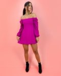 Vestido Graziele – Fúcsia