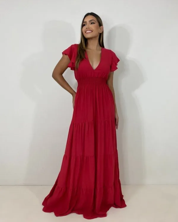 Vestido Laís Longo - Vermelho