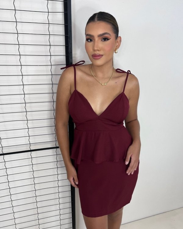 Vestido Cecília - Marsala