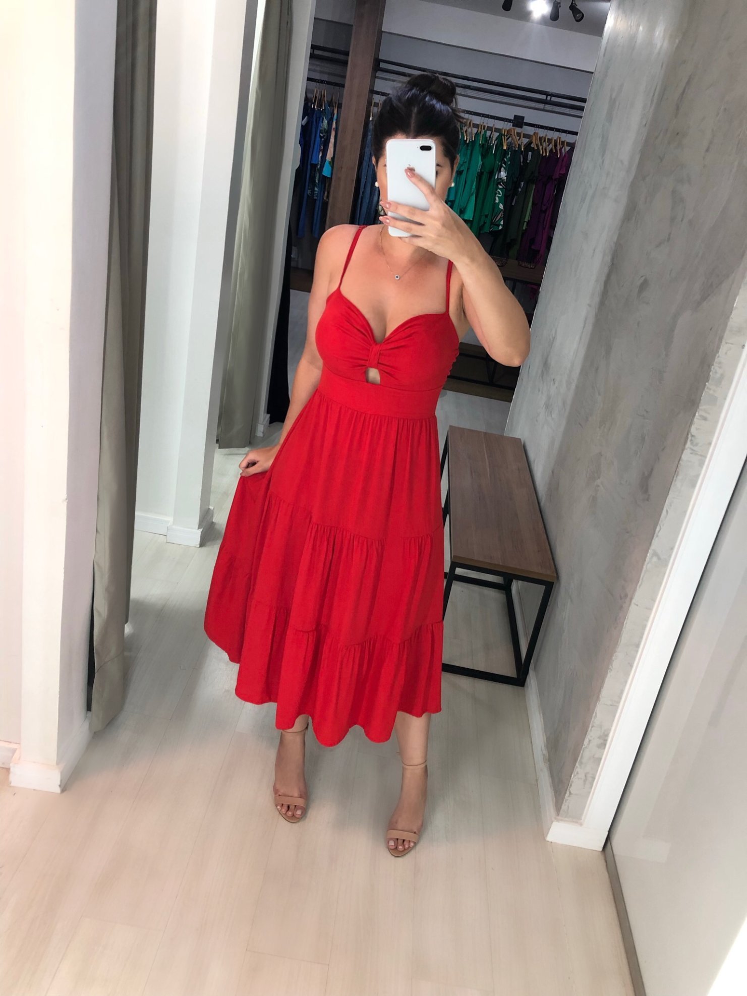 Vestido Jéssica Midi - Vermelho - Image 2