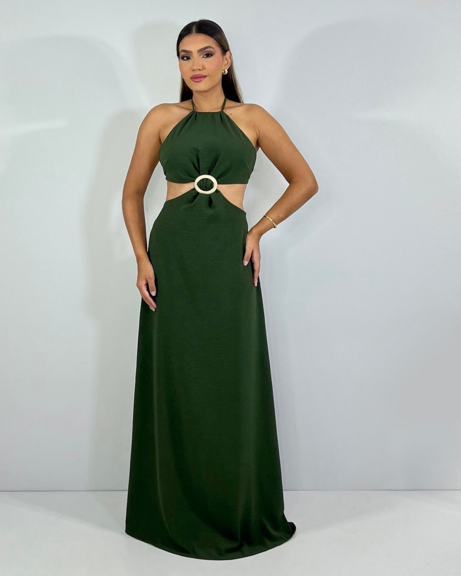 Vestido Melinda - Verde Militar - Image 1