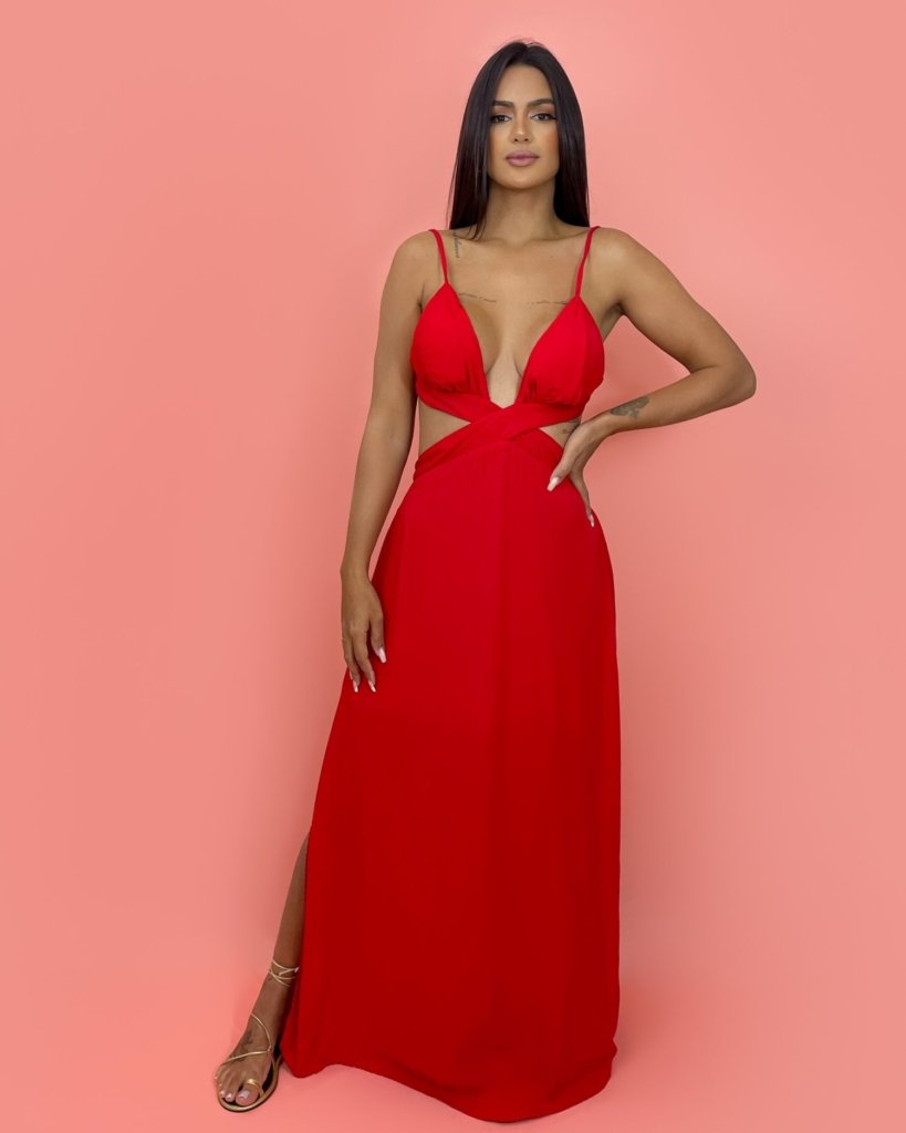 Vestido Flávia - Vermelho