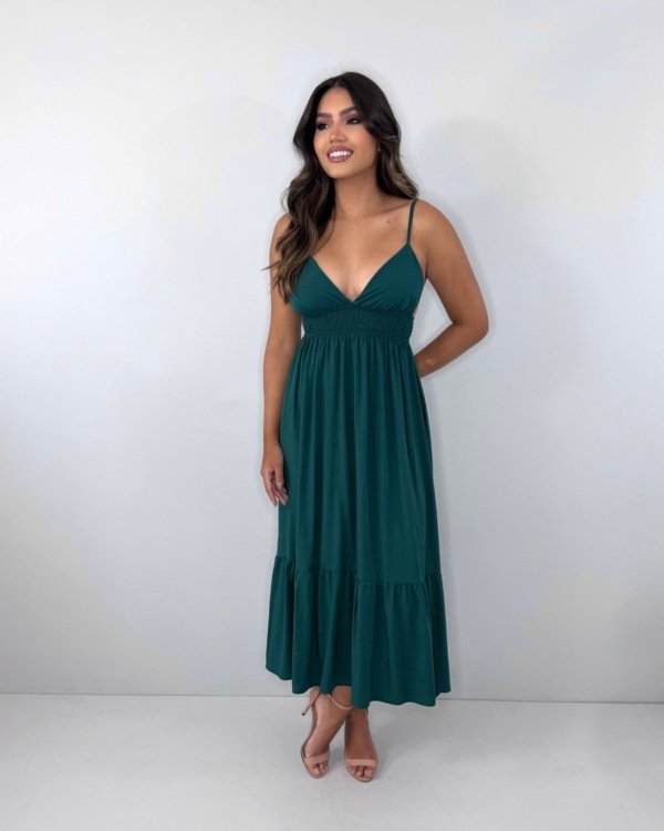 Vestido Beatriz - Verde Amazônia