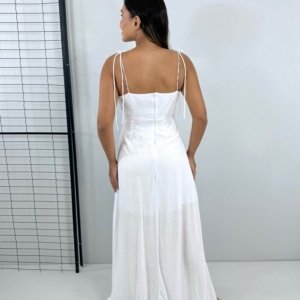 Vestido Drica Longo - Branco - Image 4