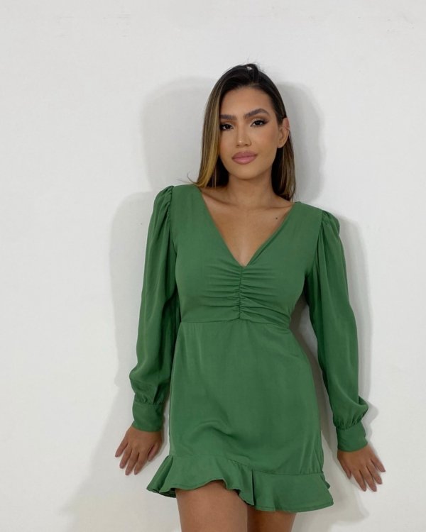 Macaquinho Tamires - Verde Militar