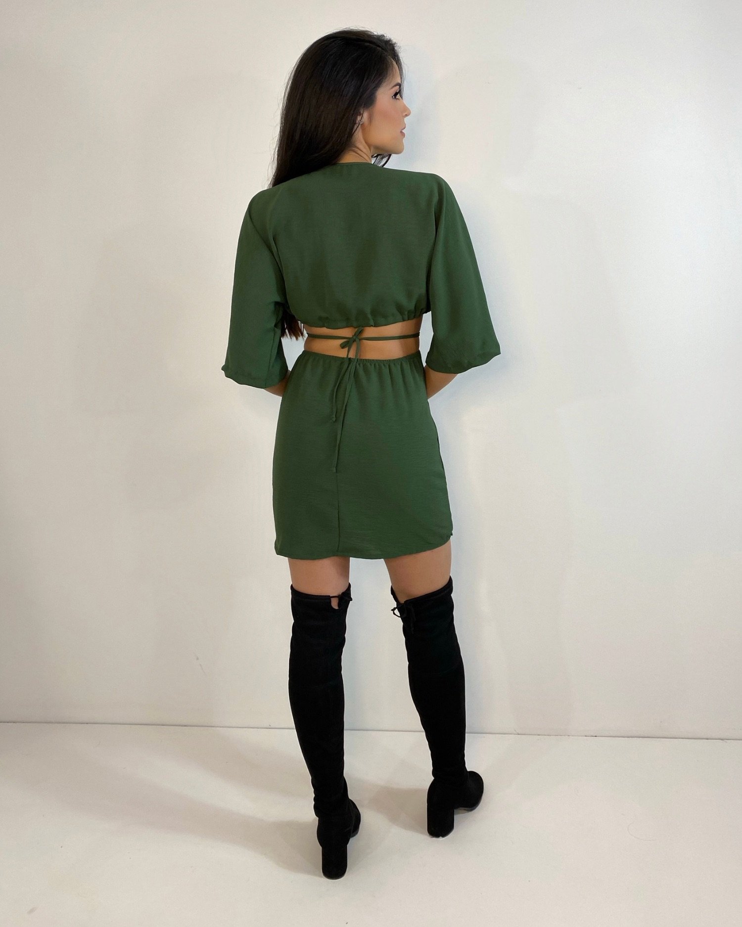 Vestido Cibele Curto - Verde Militar - Image 3