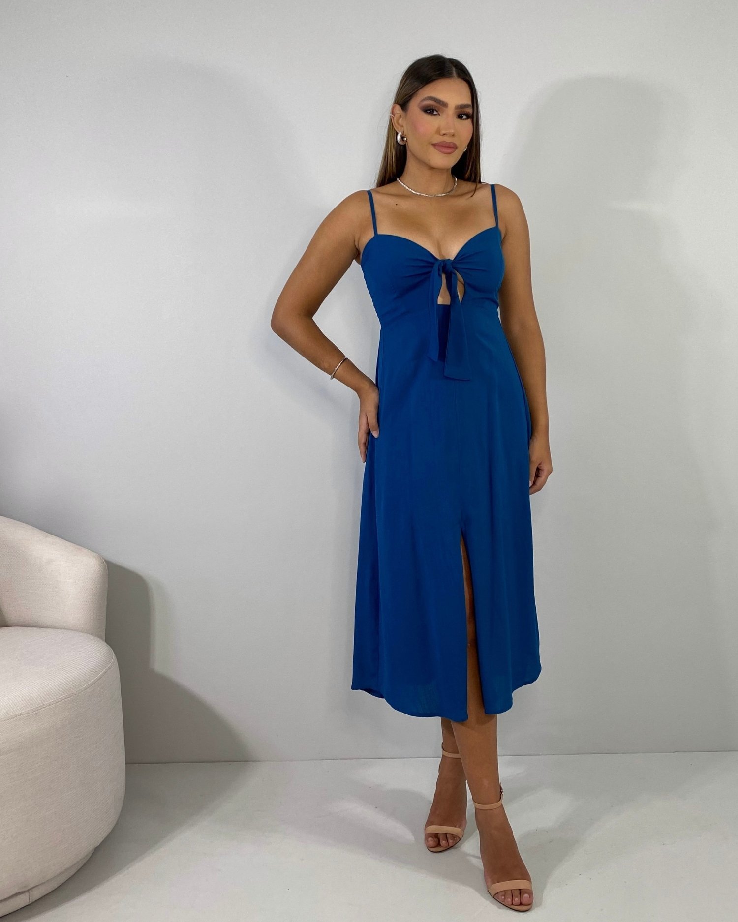 Vestido Karita - Azul Petróleo - Image 1