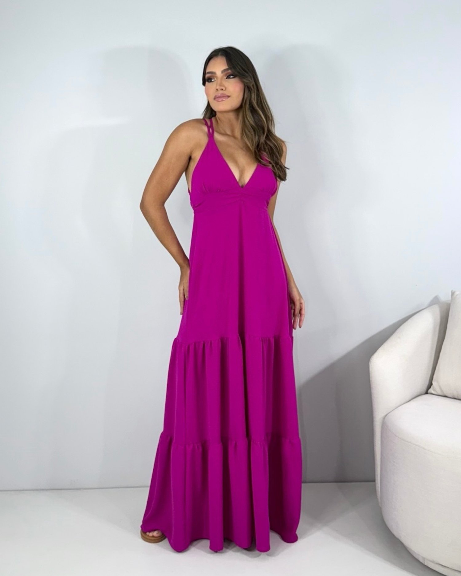 Vestido Noely - Fúcsia - Image 3