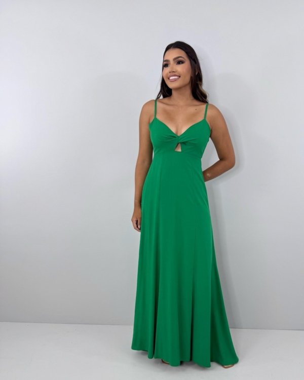 Vestido Eliana - Verde Bandeira