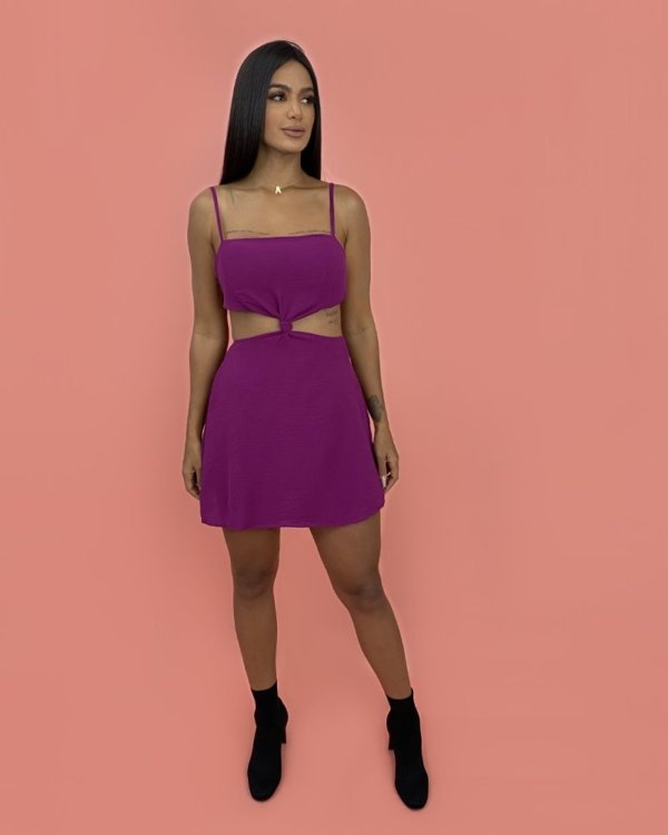 Vestido Cleo - Roxo