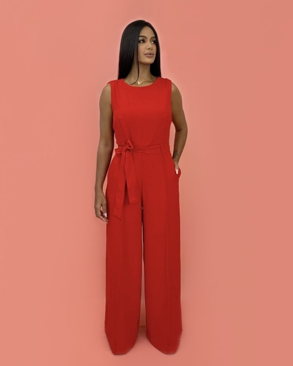 Macacão Celina - Vermelho