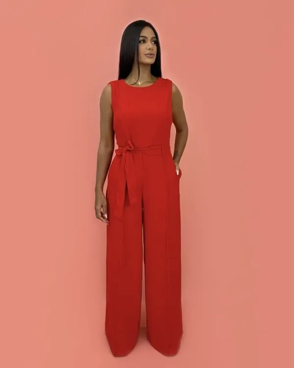 Macacão Celina - Vermelho
