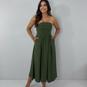 Vestido Perla - Verde Militar - Image 3