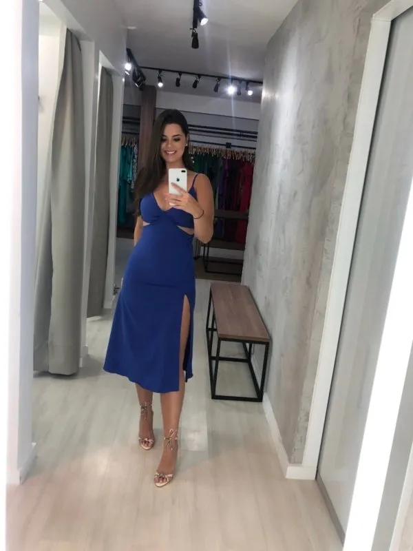 Vestido Lara - Azul Royal