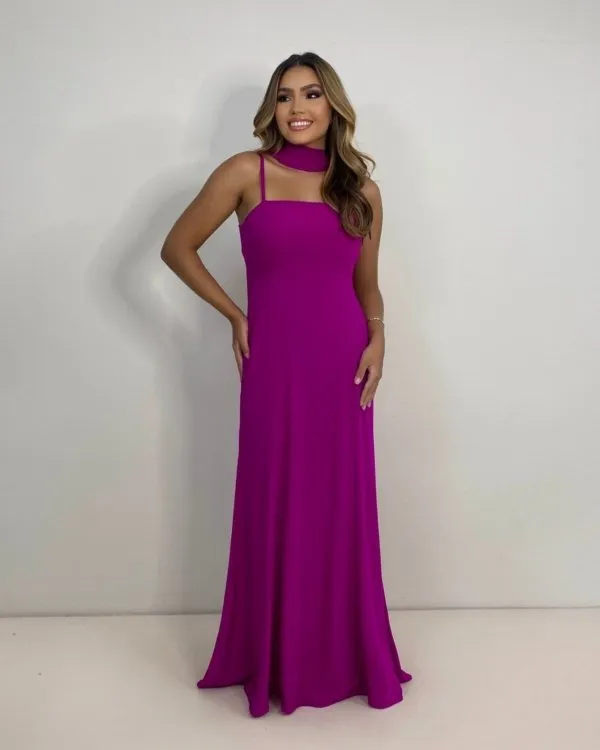 Vestido Lina - Fúcsia