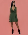 Vestido Josy – Verde Militar