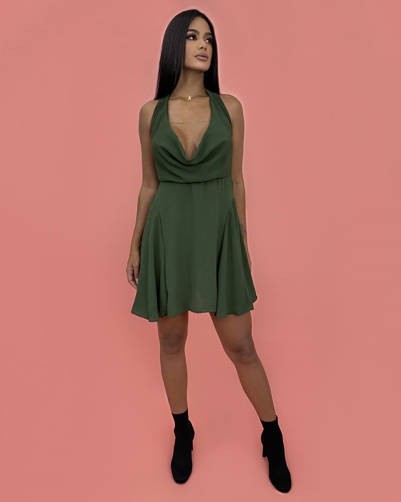 Vestido Josy - Verde Militar - Image 1