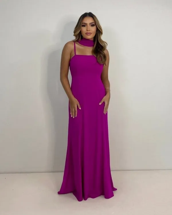 Vestido Lina - Fúcsia