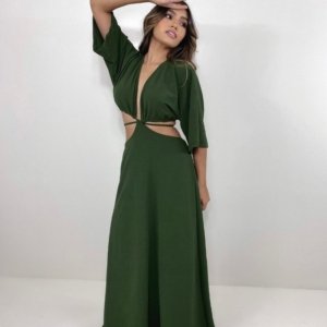 Vestido Cibele - Verde Militar - Image 6