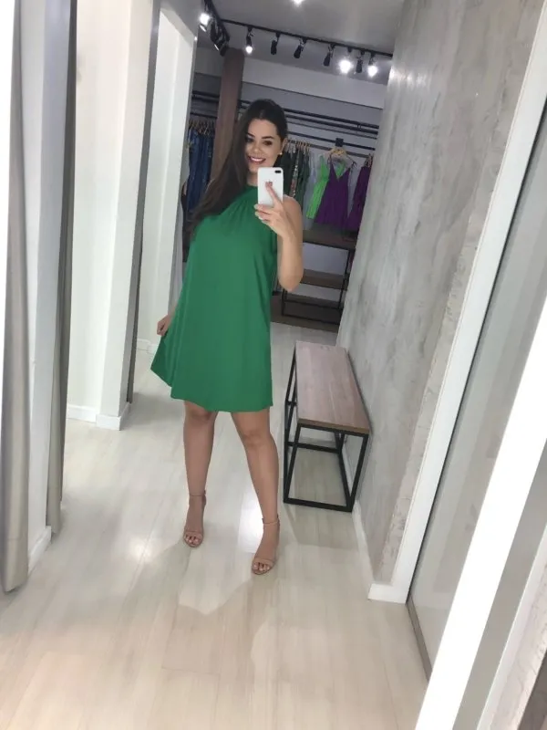 Vestido Daiane - Verde Bandeira