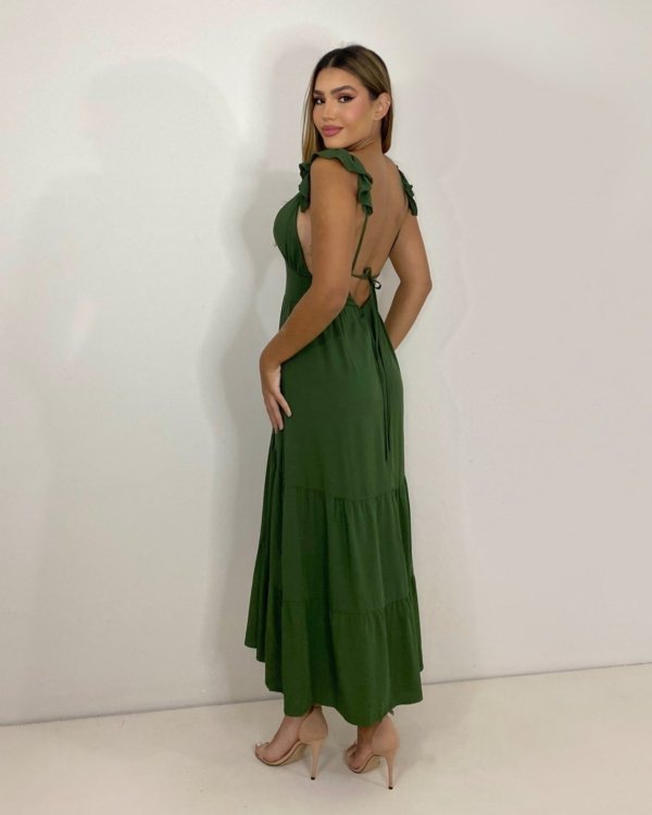 Vestido Maitê - Verde Militar
