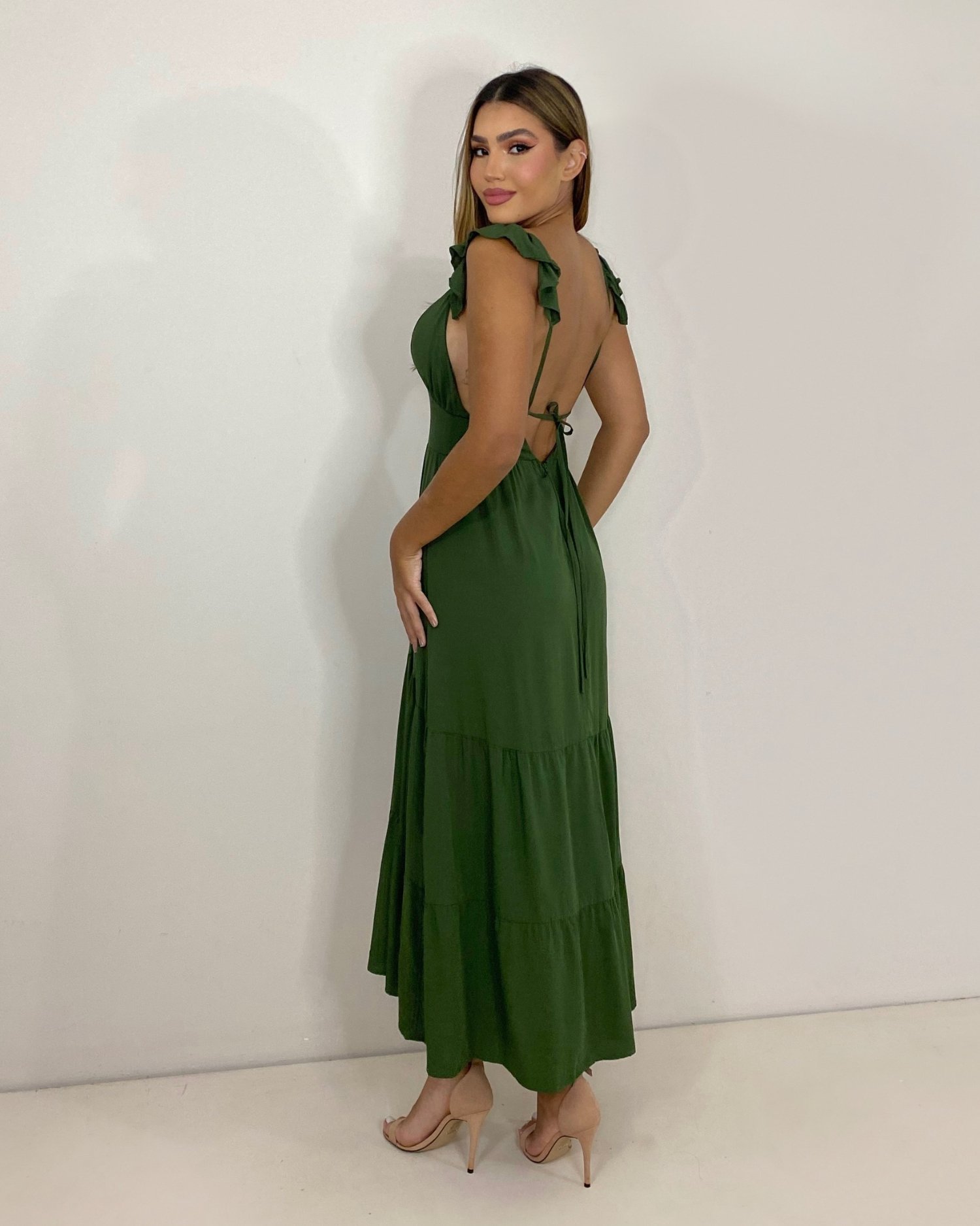 Vestido Maitê - Verde Militar - Image 2
