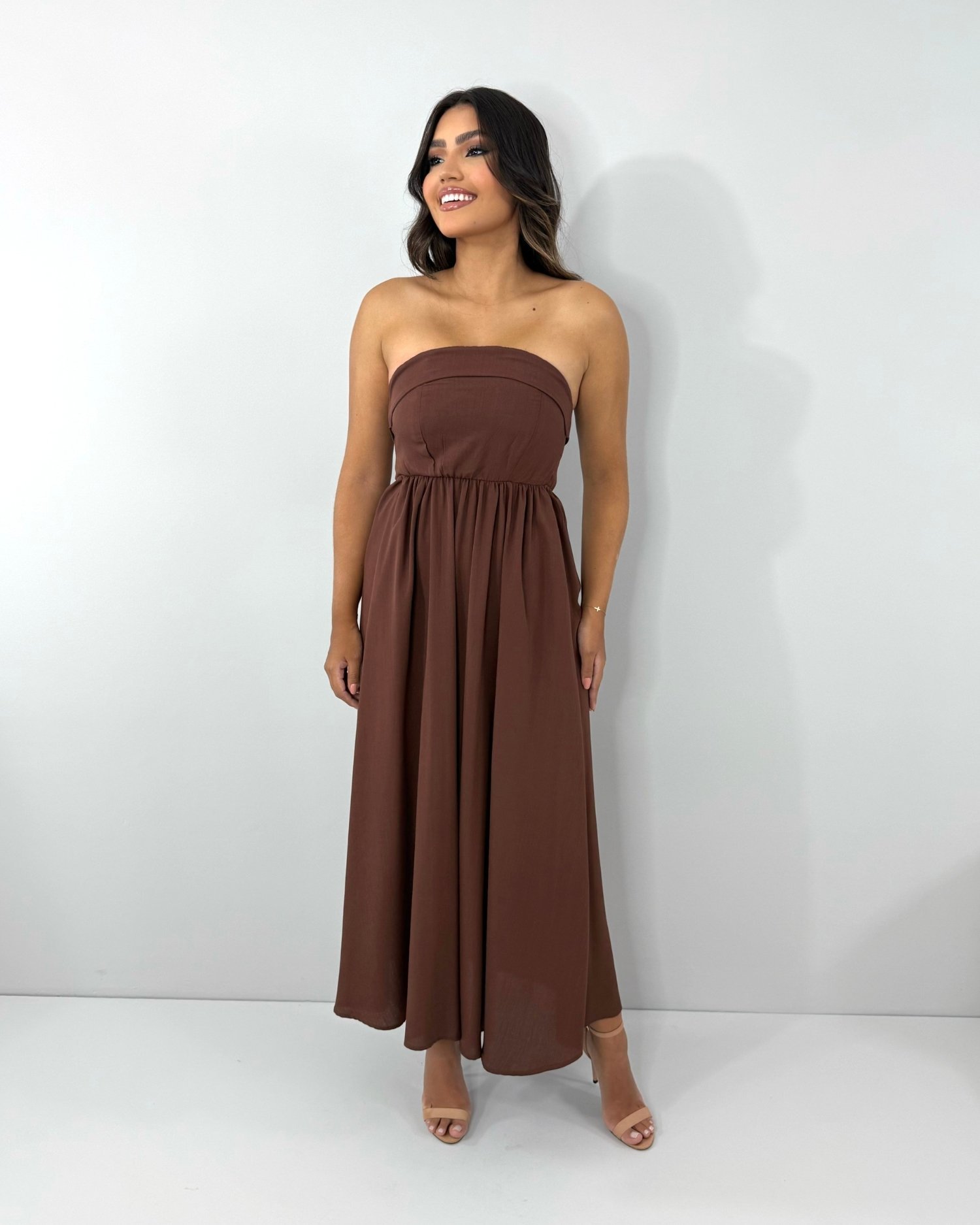 Vestido Perla - Marrom - Image 4