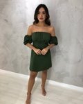 Vestido Thay – Verde Militar