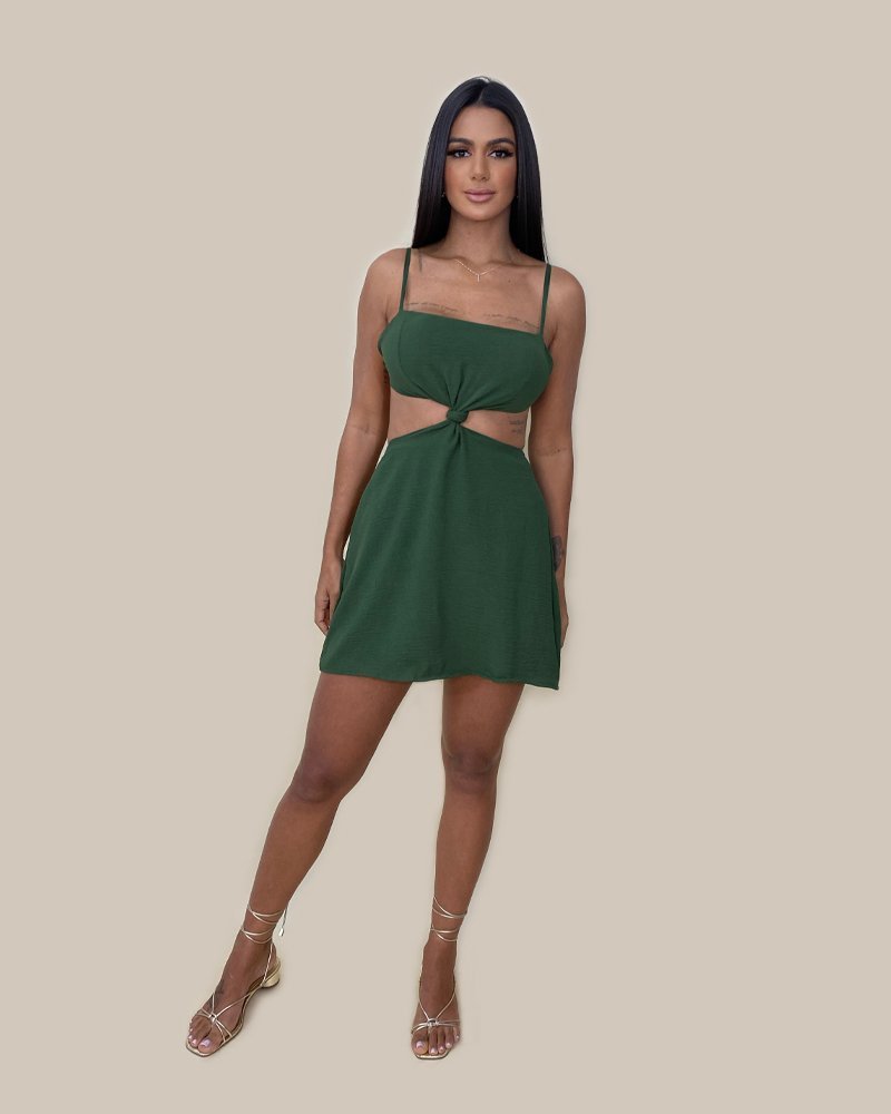 Vestido Cleo - Verde Militar - Image 2