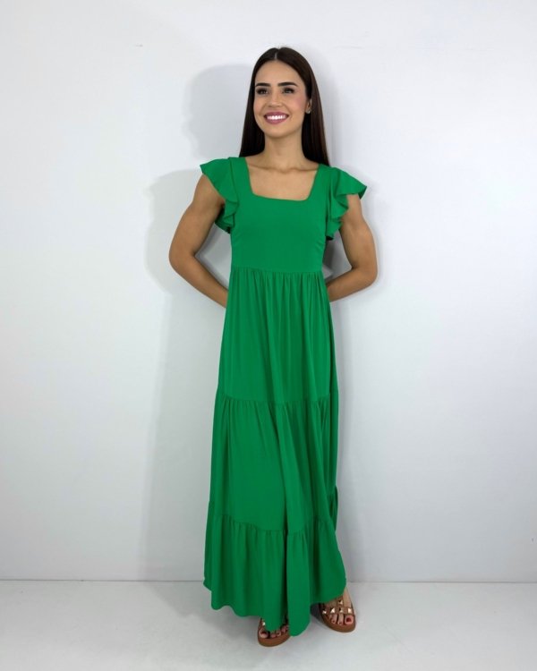 Vestido Tita - Verde Bandeira