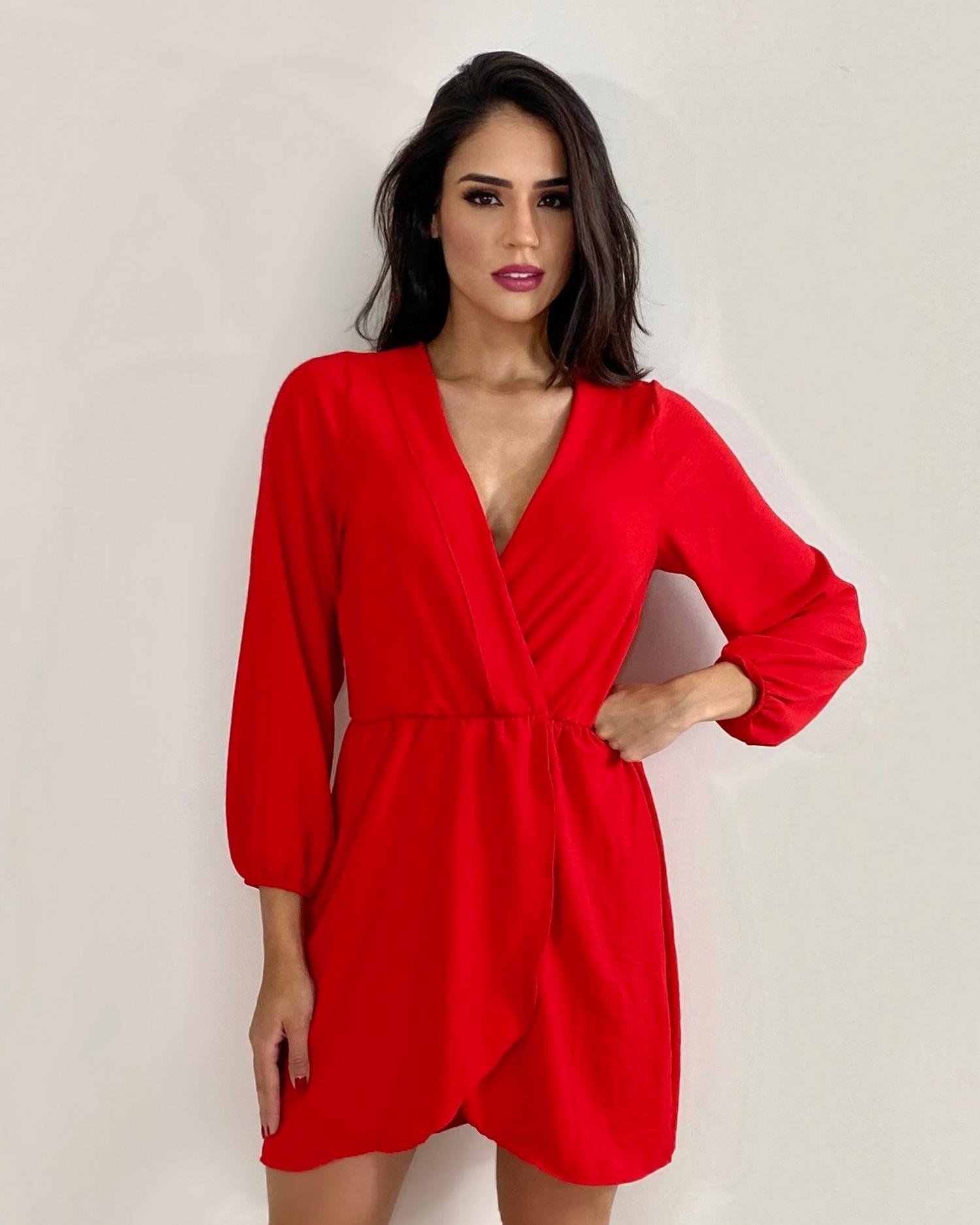 Vestido Samara - Vermelho - Image 1