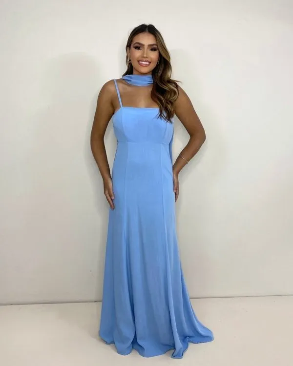 Vestido Lina - Azul Serenity
