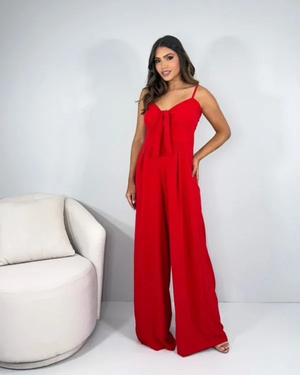 Macacão Carminha - Vermelho