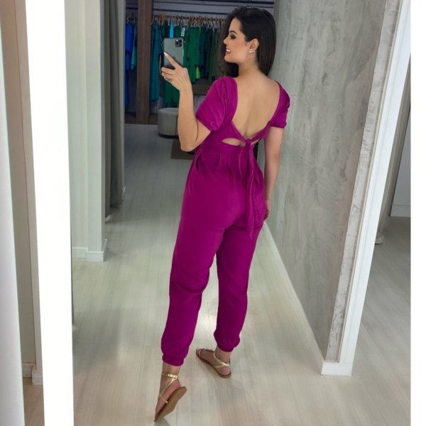 Macacão Fernanda - Fúcsia