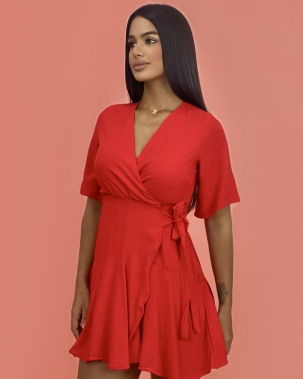 Vestido Lidiane - Vermelho