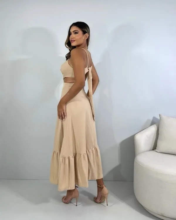 Vestido Aurora - Nude