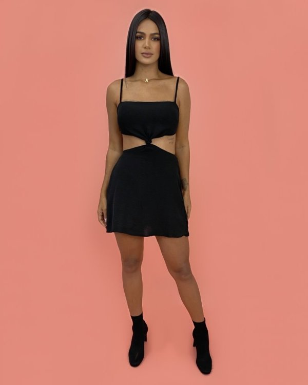 Vestido Cleo - Preto