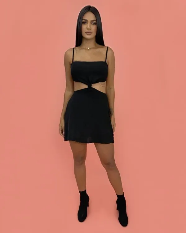 Vestido Cleo - Preto
