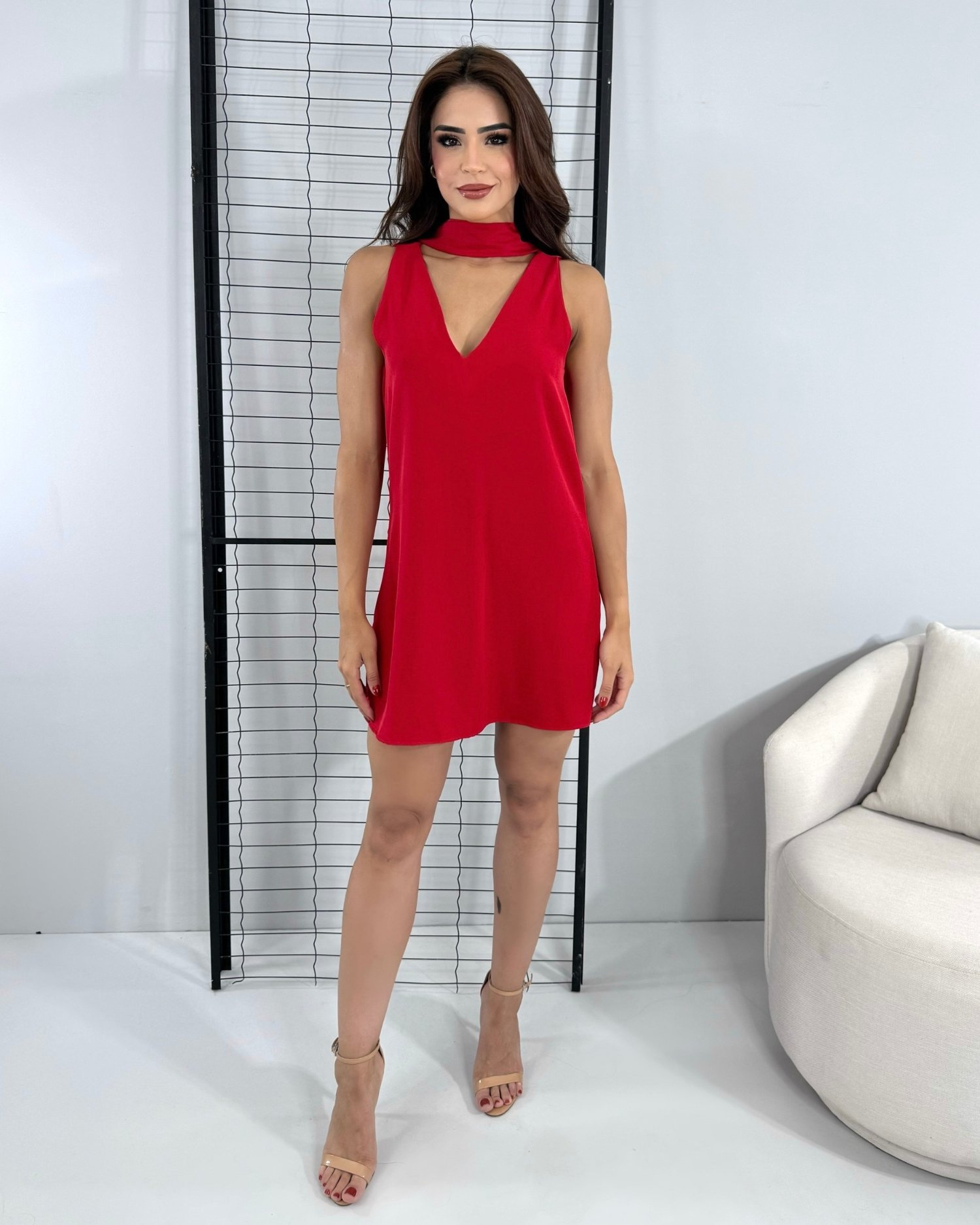 Vestido Cássia - Vermelho - Image 2