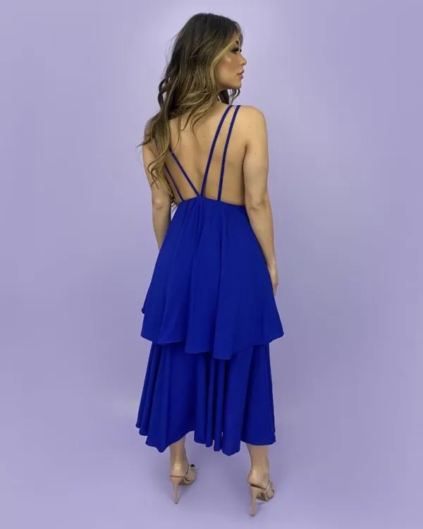 Vestido Hellen - Azul Royal